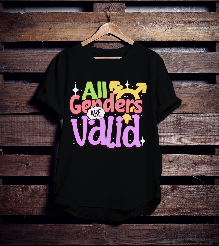 All Genders Are Valid Symbolic Gender Equality T-Shirt