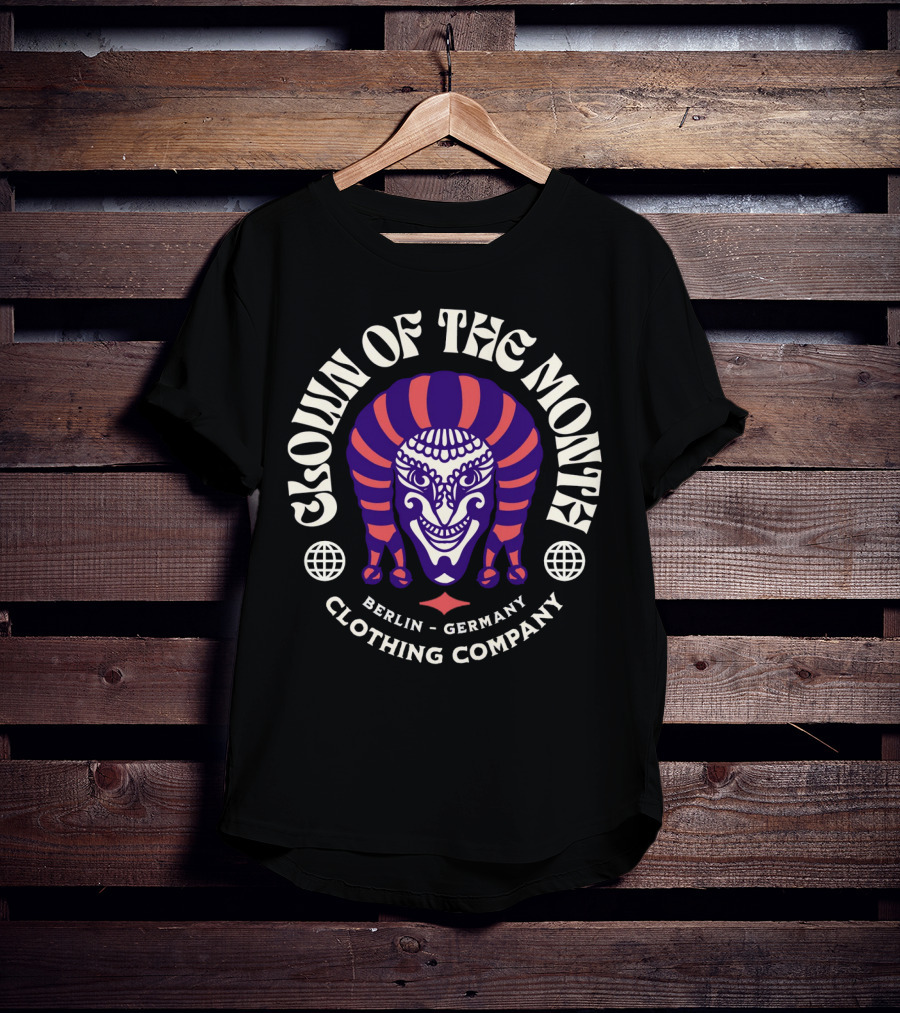 Clown Of The Month Berlin Germany Clothing Company T-Shirt