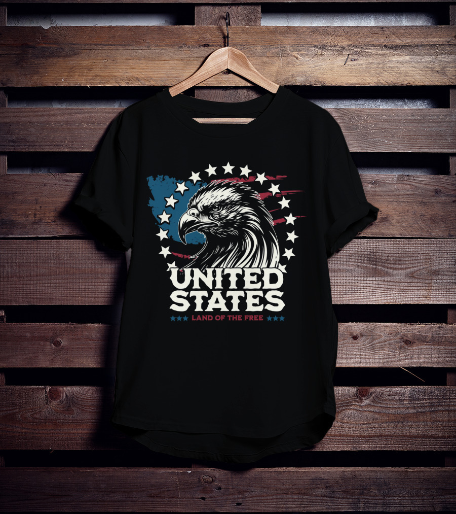 United States Land Of The Free Eagle T-Shirt