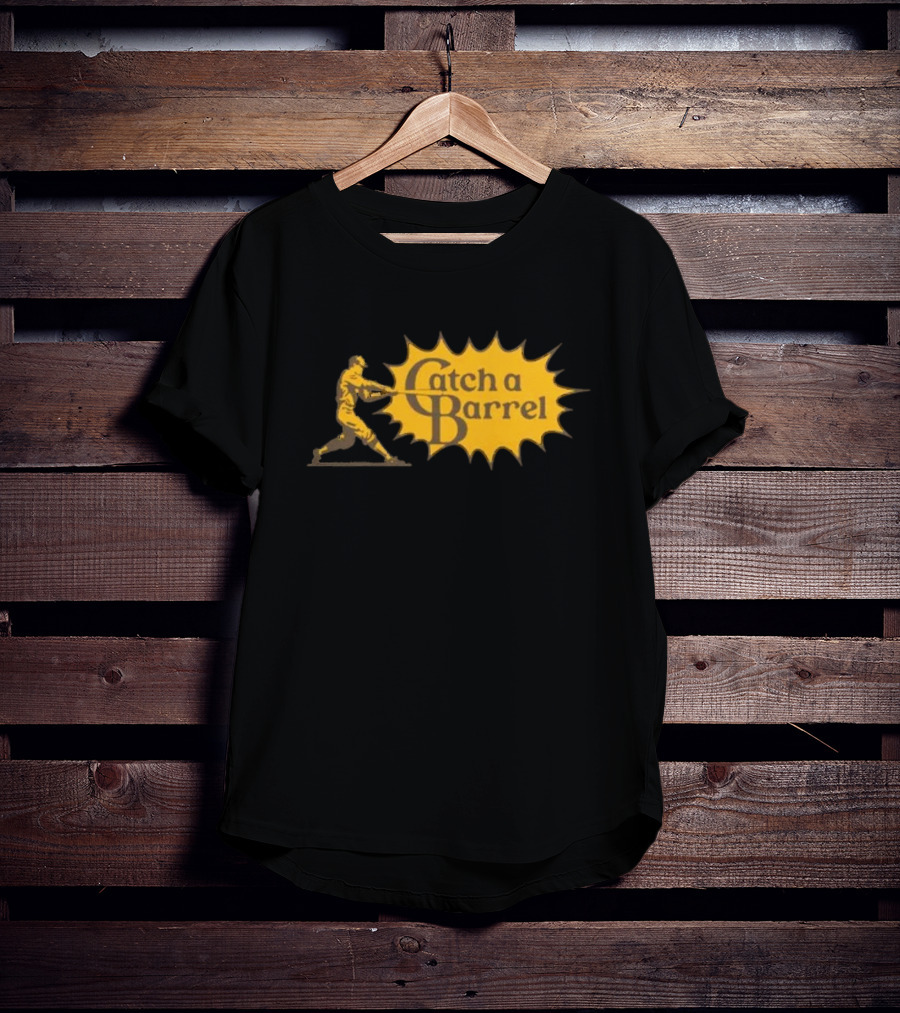 Catch A Barrel Baseball Player Swing Explosion T-Shirt