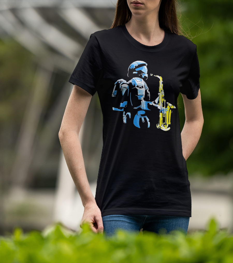 Halo 3 ODST Soldier Playing Saxophone T-Shirt