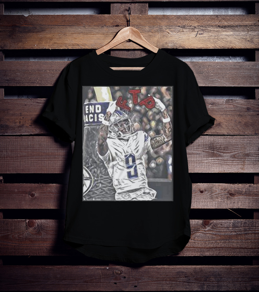 Detroit 313 Store Jameson Williams Football FTP V9 T-Shirt