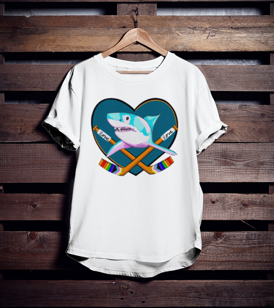 San Jose Sharks Pride Night Love Inclusion Diversity Hockey T-Shirt