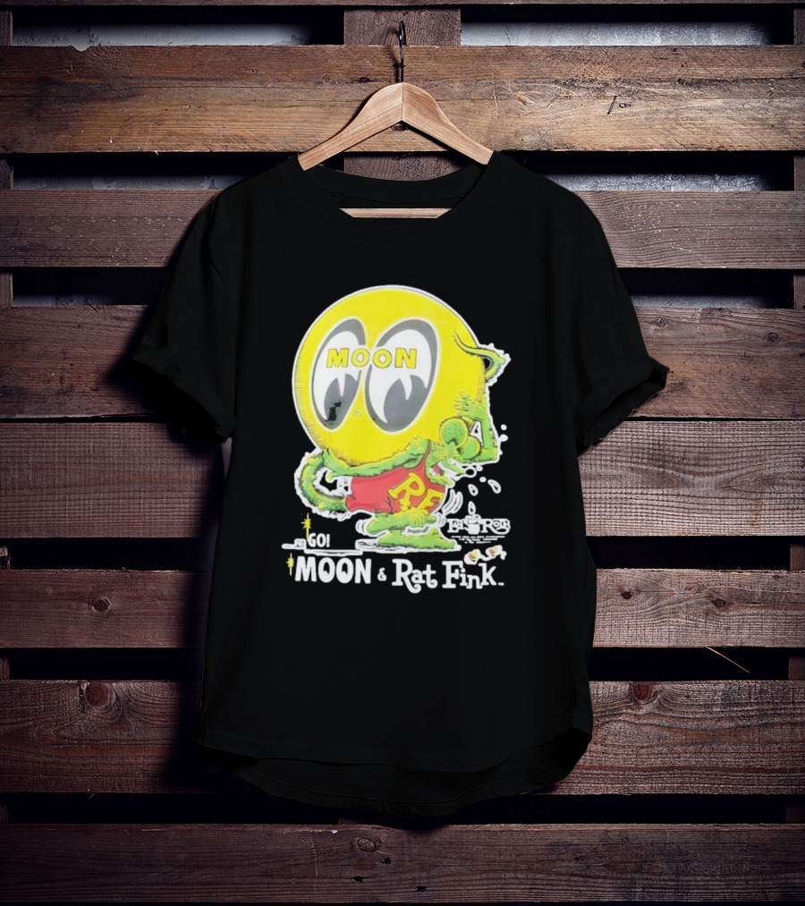 Go MOON And Rat Fink T-Shirt