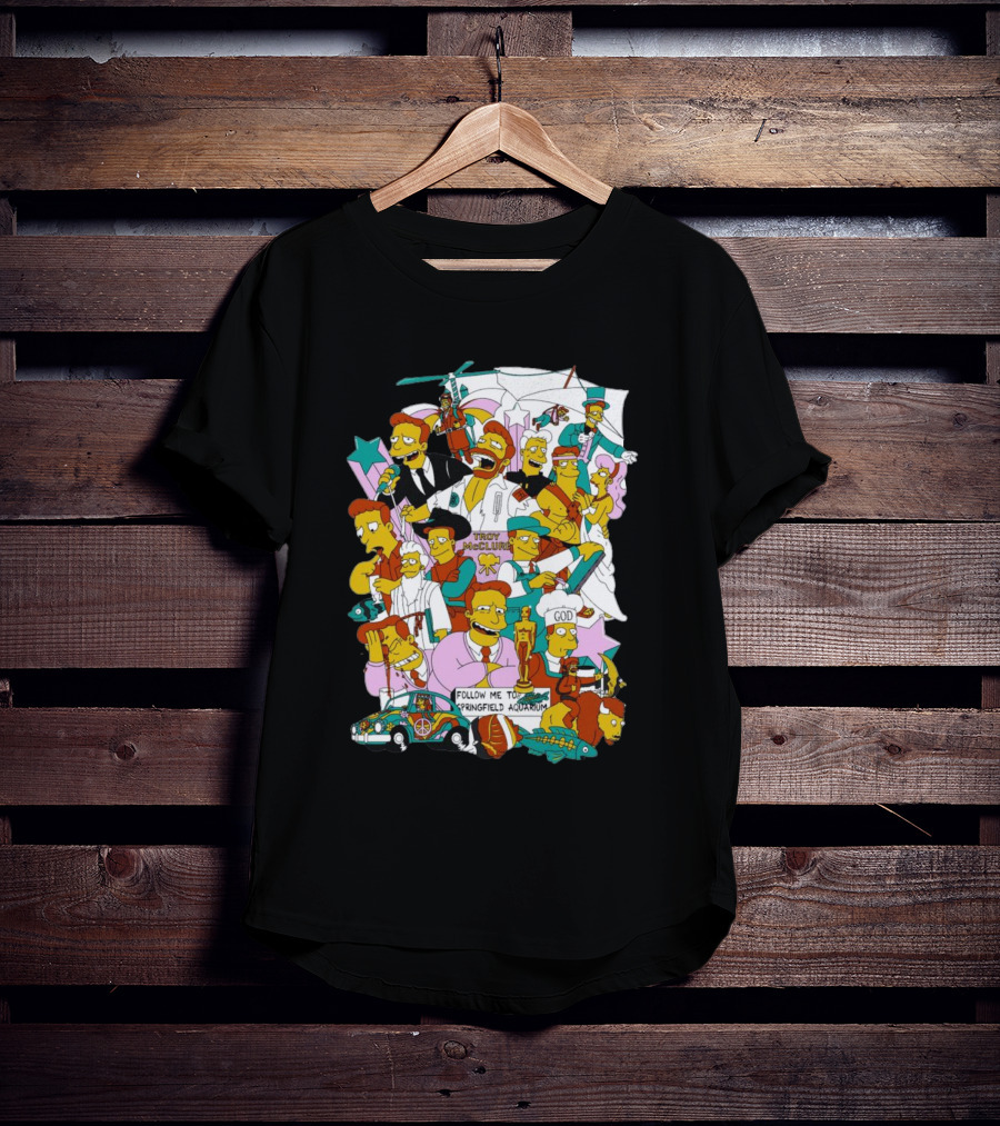 HI I’m Troy Mcclure Follow Me To Springfield Aquarium Simpsons T-Shirt