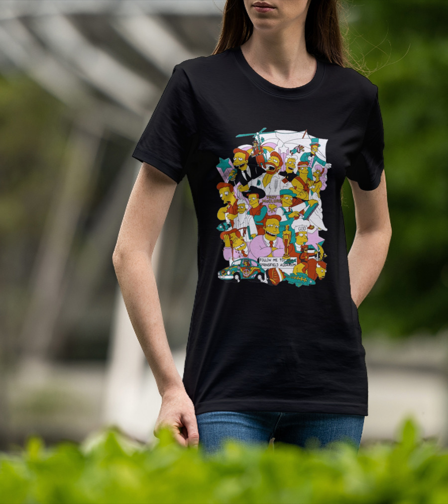 HI I’m Troy Mcclure Follow Me To Springfield Aquarium Simpsons T-Shirt