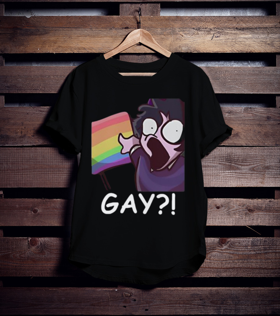Jellybean Gay? Rainbow Flag Shocked Reaction T-Shirt