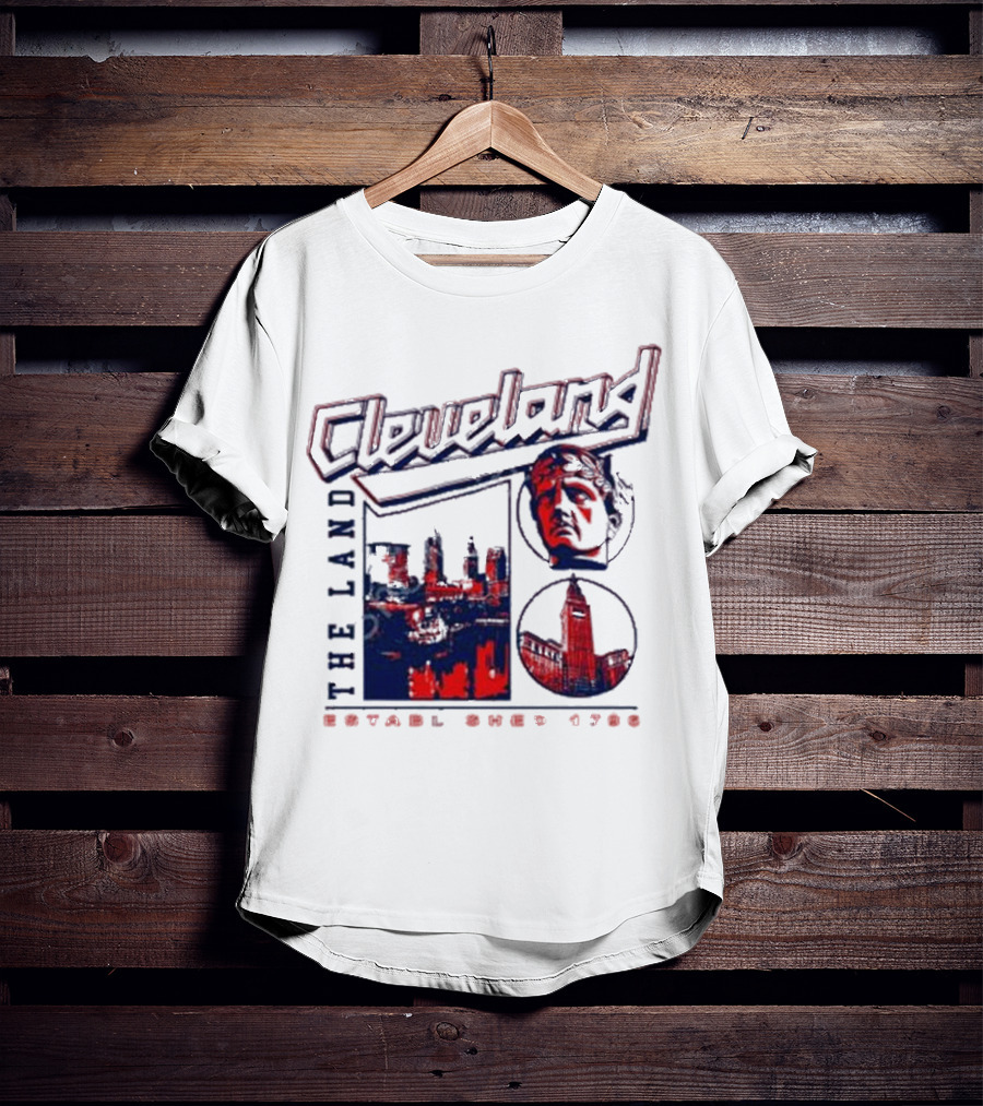 Cleveland The Land Established 1796 Skyline And Monument T-Shirt