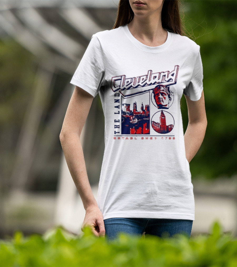 Cleveland The Land Established 1796 Skyline And Monument T-Shirt