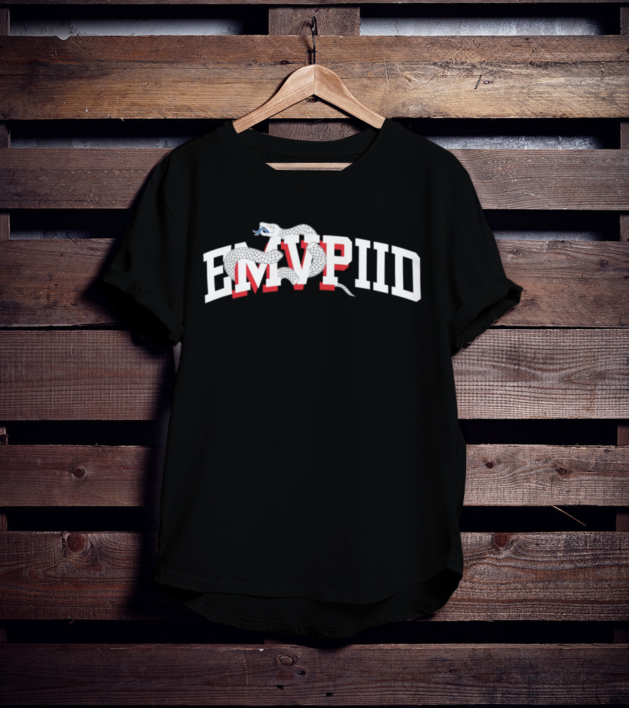 Philadelphia Joel Embiid Emvpiid Snake Typography T-Shirt