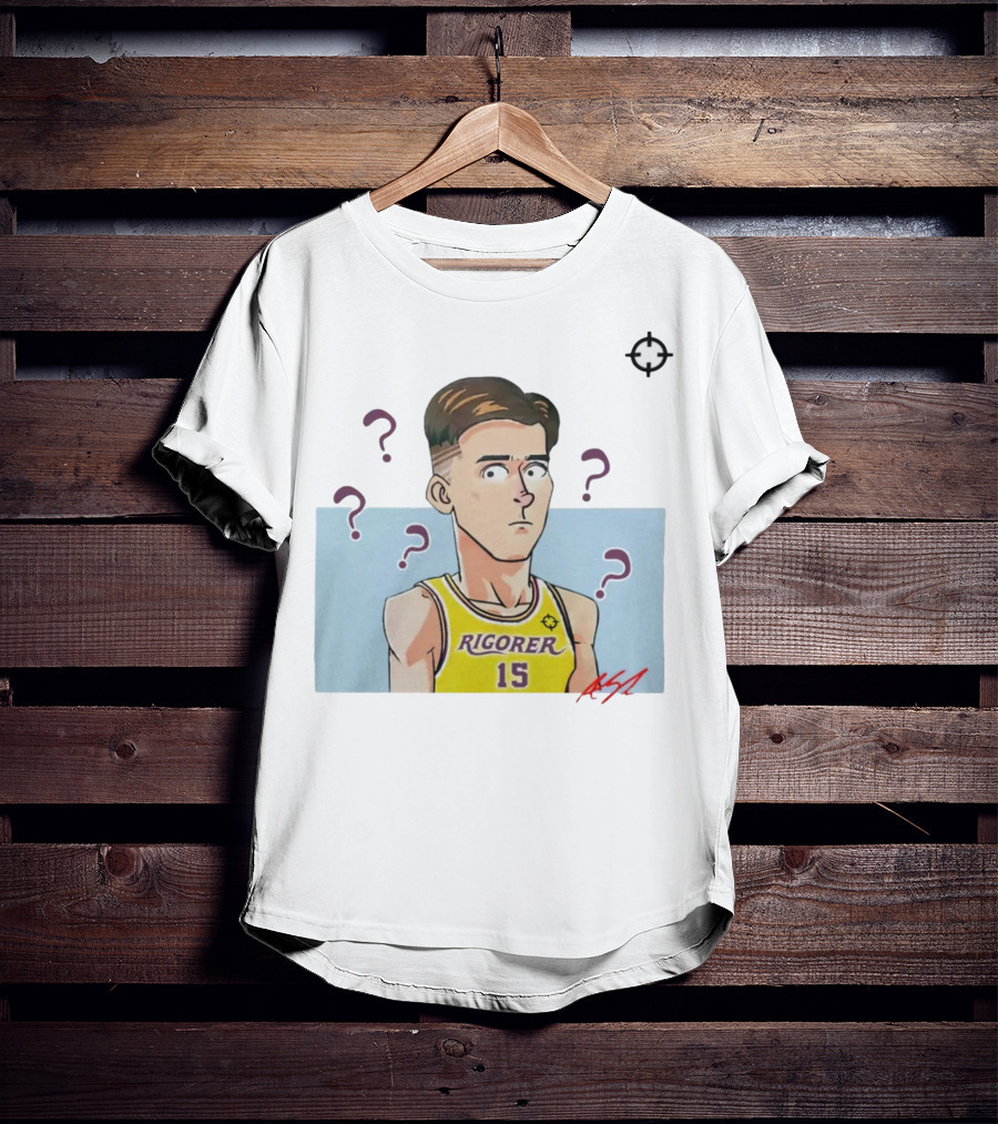 Austin Reaves Rigorer 15 Anime Style Player With Confused Expression T-Shirt