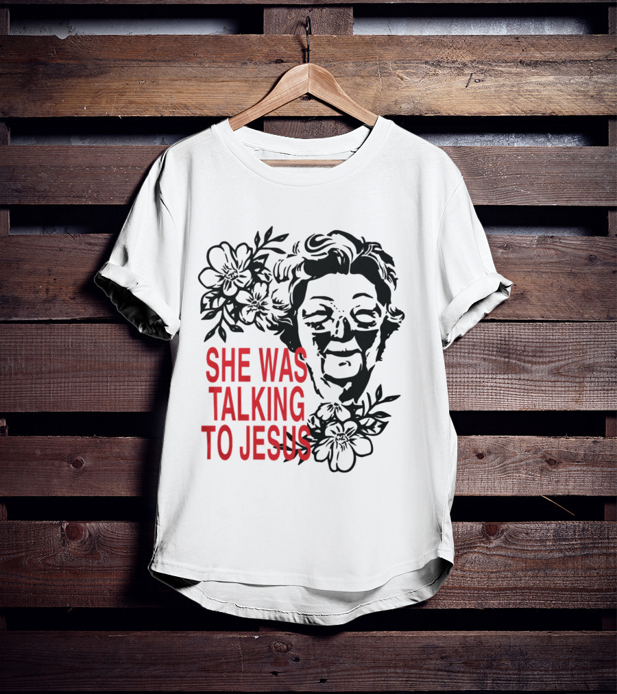 She Was Talking To Jesus Brandon Lake Merch T-Shirt