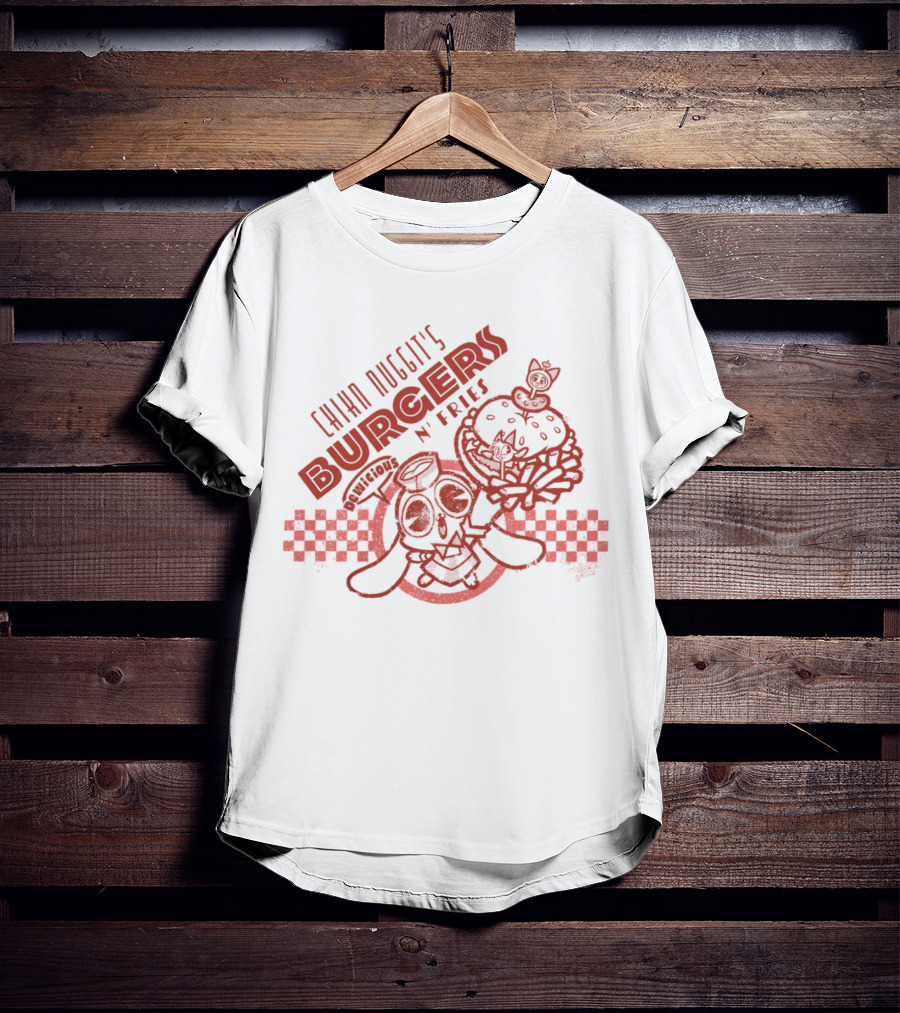 Chikn Nuggit's Dewicious Burgers N' Fries Diner T-Shirt