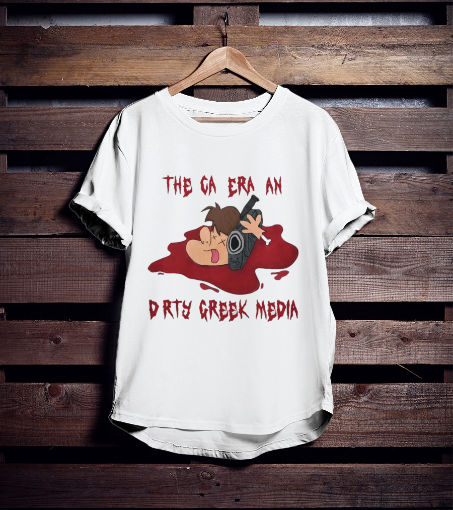 Dirty Creek Media The Cameraman Cartoon Blood Pool T-Shirt