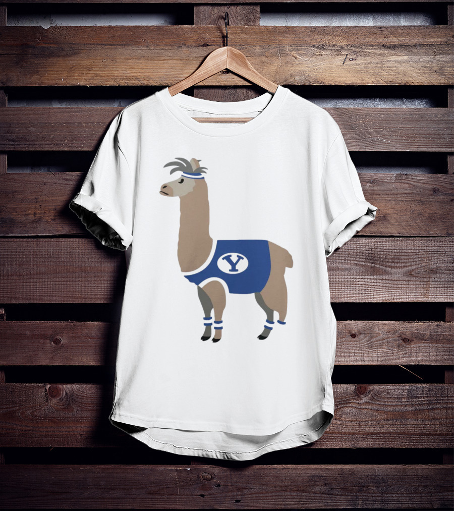 Oval Y Llama BYU Brigham Supply Company Sports T-Shirt