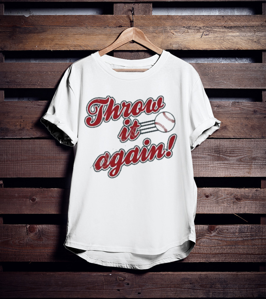 Sandra Golden Throw It Again Baseball T-Shirt