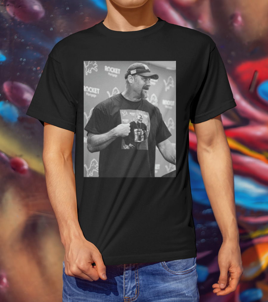 Rocket Mortgage Lions Press Conference Holmes Pulling Hilarious T-Shirt