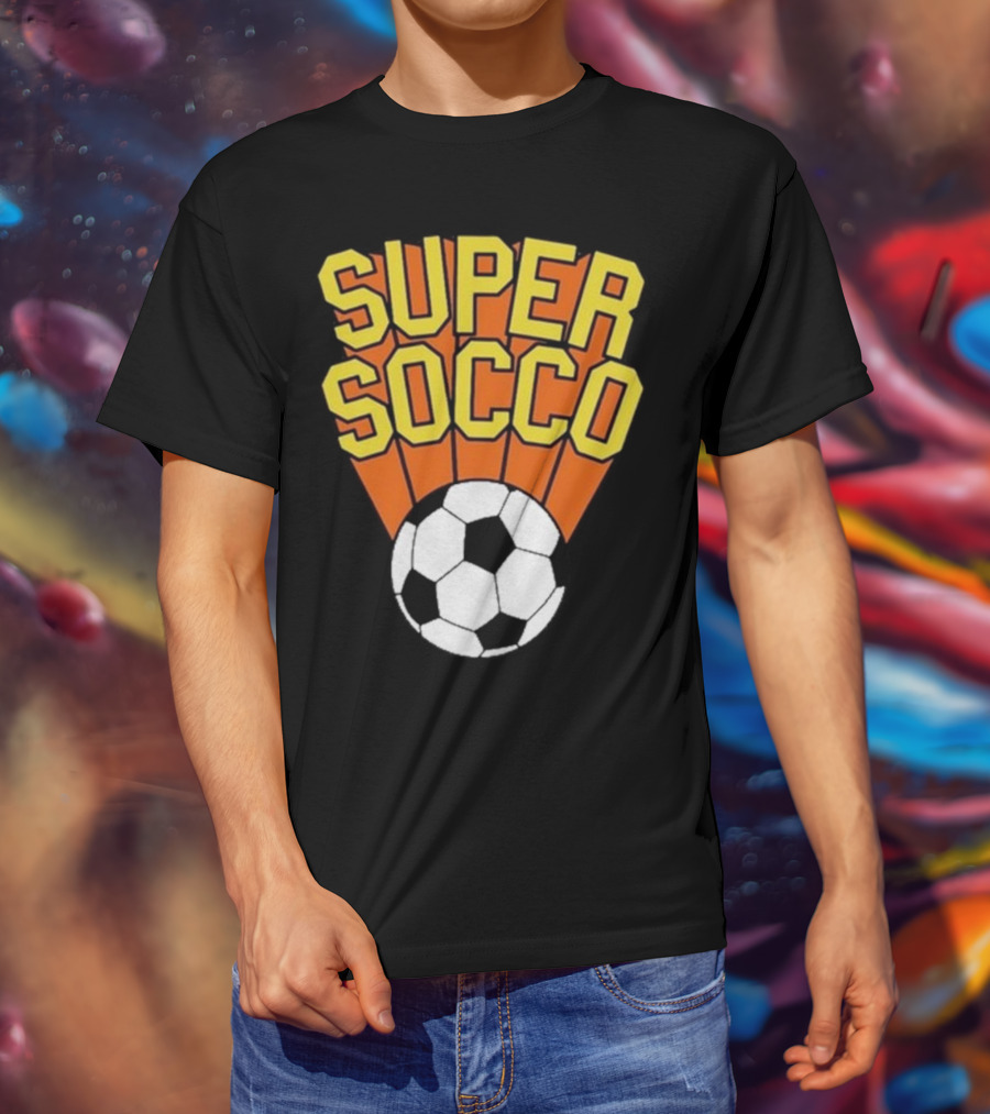 Super Socco Soccer Ball Burst T-Shirt