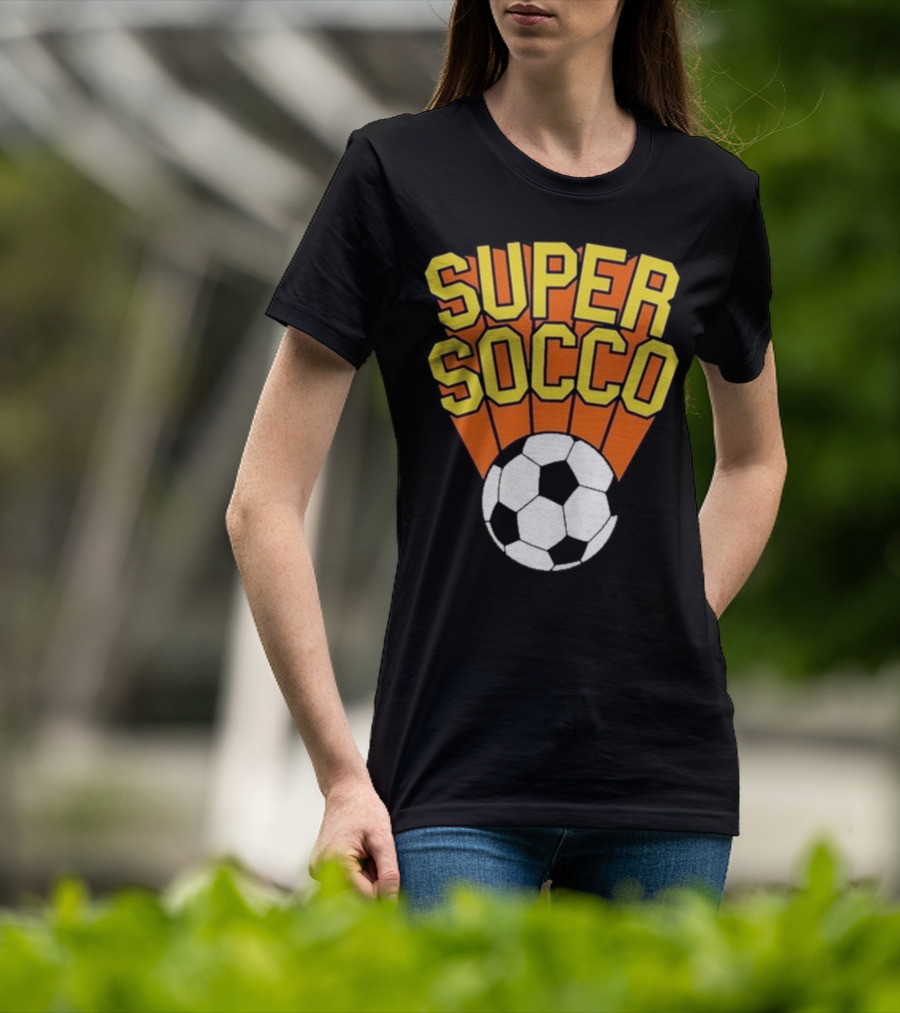 Super Socco Soccer Ball Burst T-Shirt