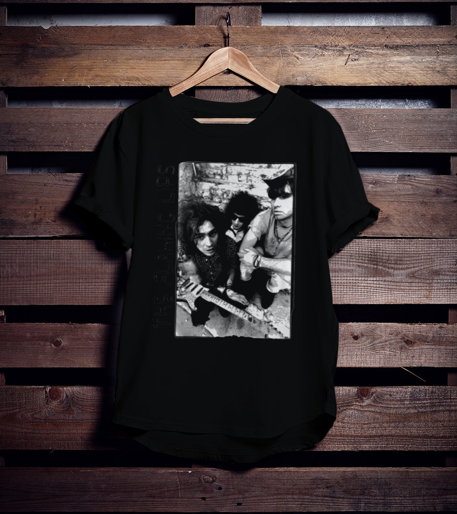 The Flaming Lips She Don’t Use Jelly Black And White Band Photo T-Shirt
