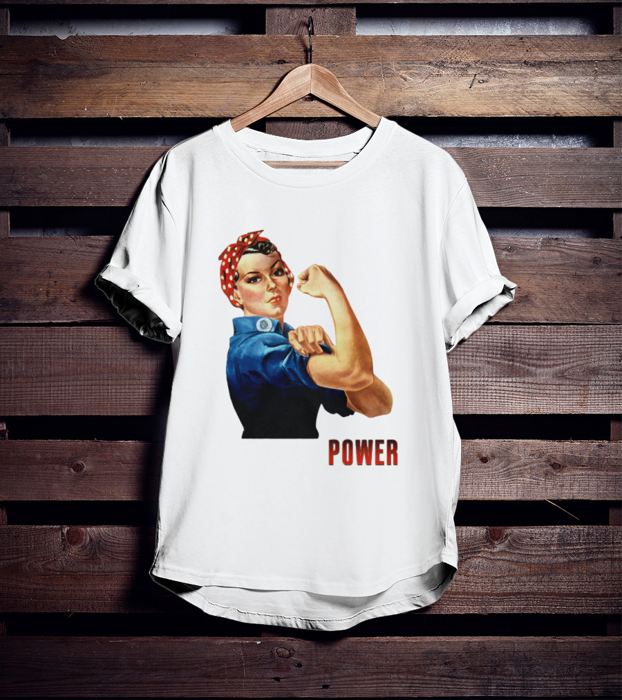 Rosie The Riveter Woman Power T-Shirt