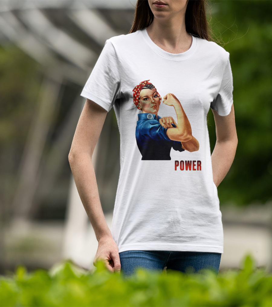 Rosie The Riveter Woman Power T-Shirt