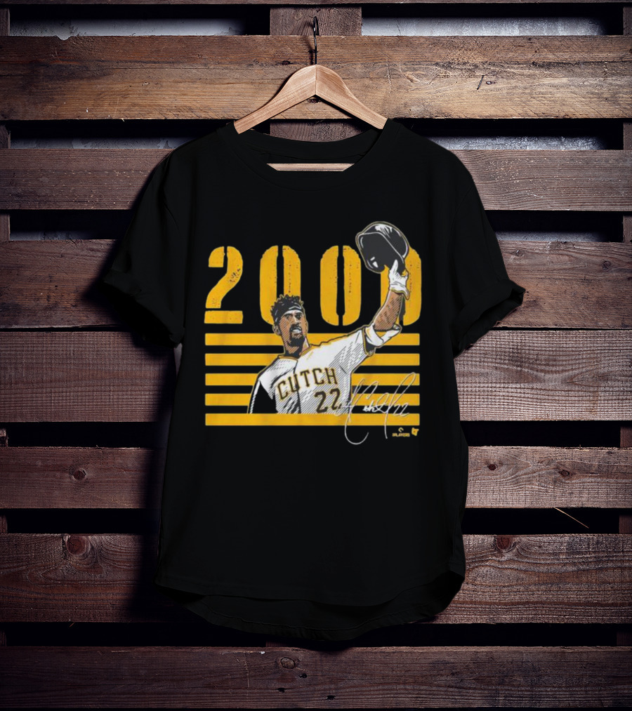 Pittsburgh Cutch 22 2000 Hits Celebration MLB Player T-Shirt