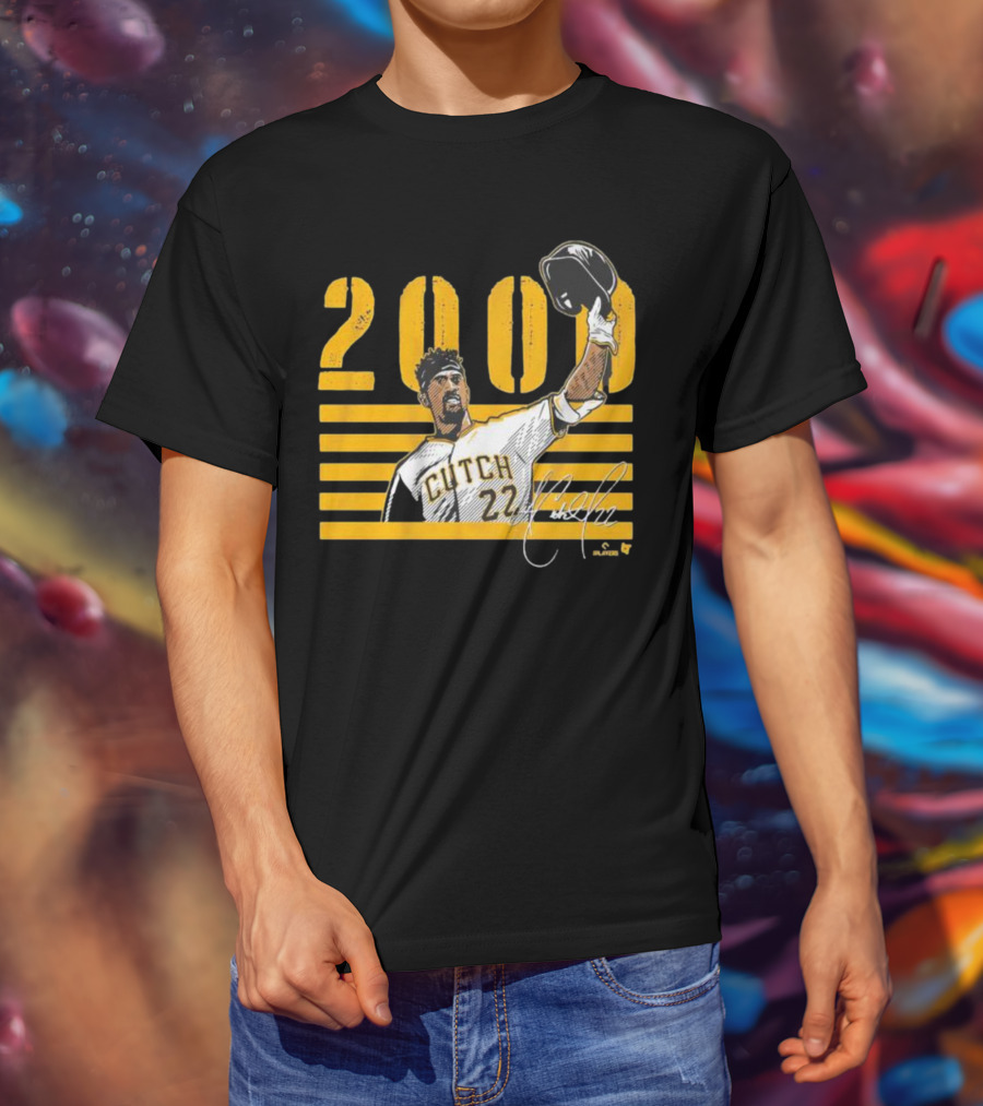 Pittsburgh Cutch 22 2000 Hits Celebration MLB Player T-Shirt