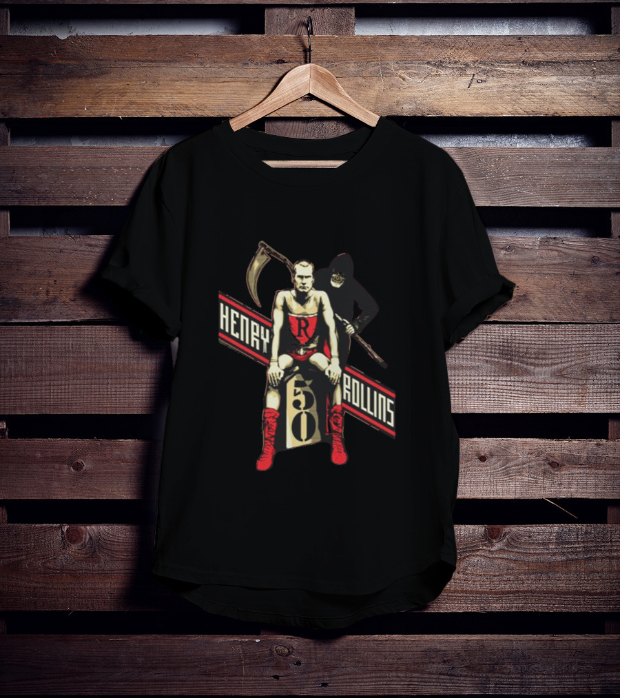 Henry Rollins Reaper 50 Red Boots T-Shirt