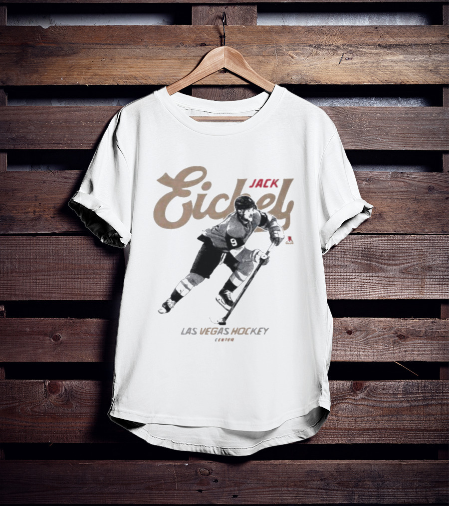 Jack Eichel Las Vegas Hockey Player Action T-Shirt