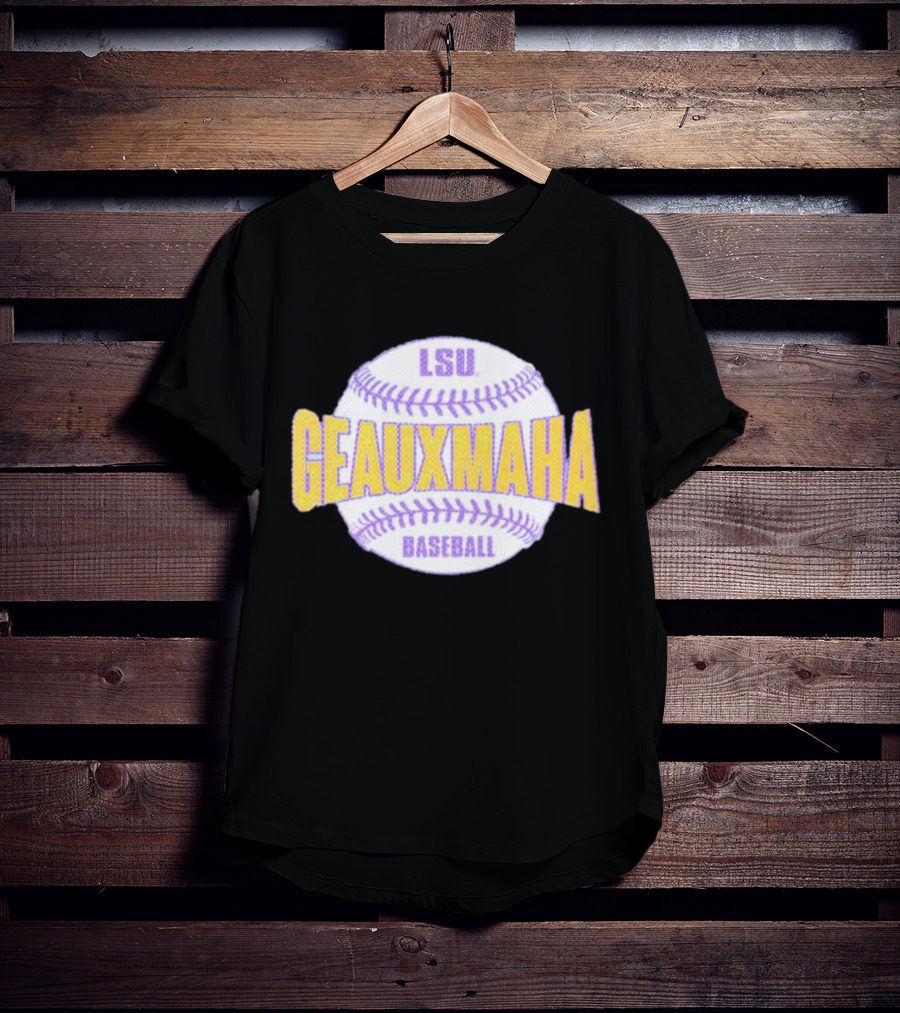 LSU Tigers GEAUXMAHA Baseball T-Shirt