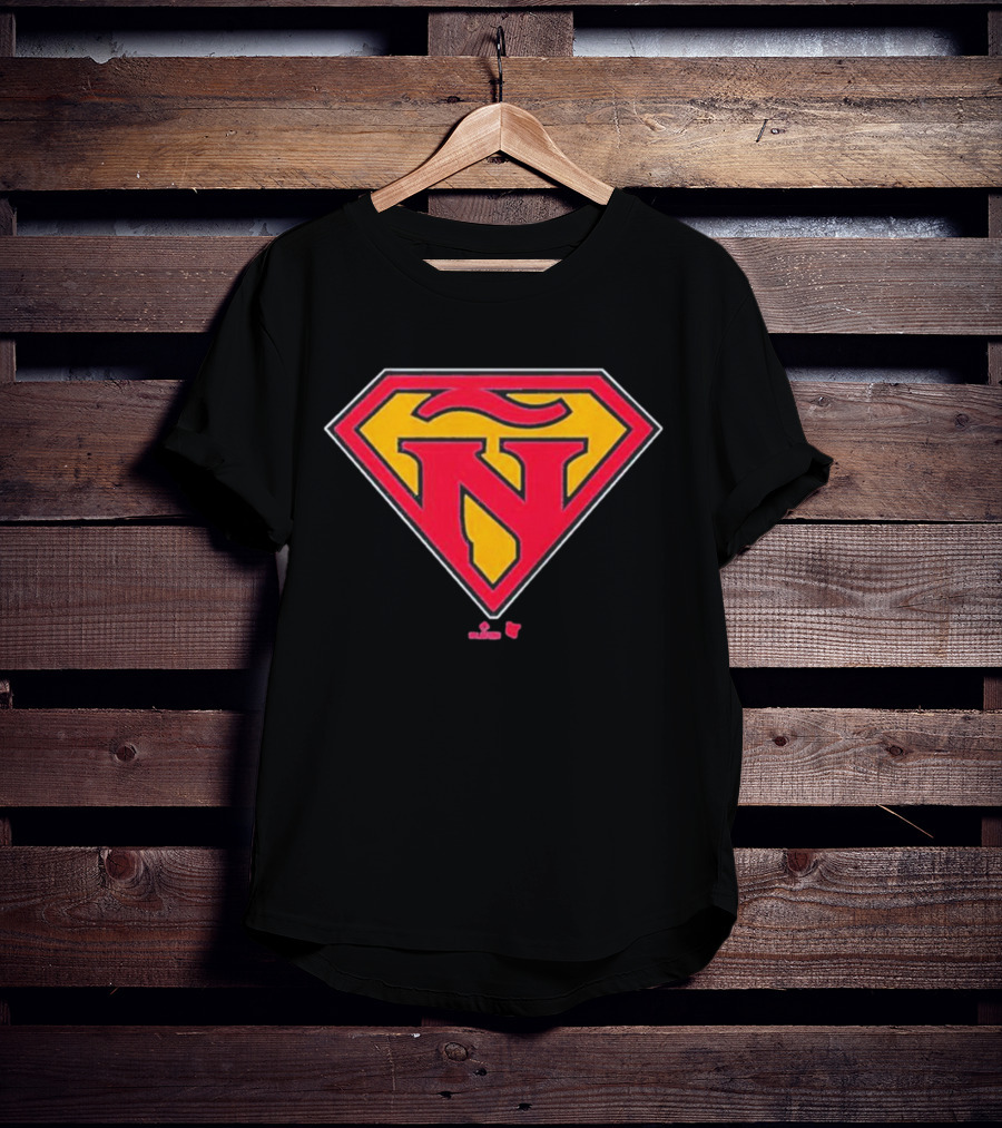 Ronald Acuña Jr Super Ñ Red And Yellow Superman T-Shirt