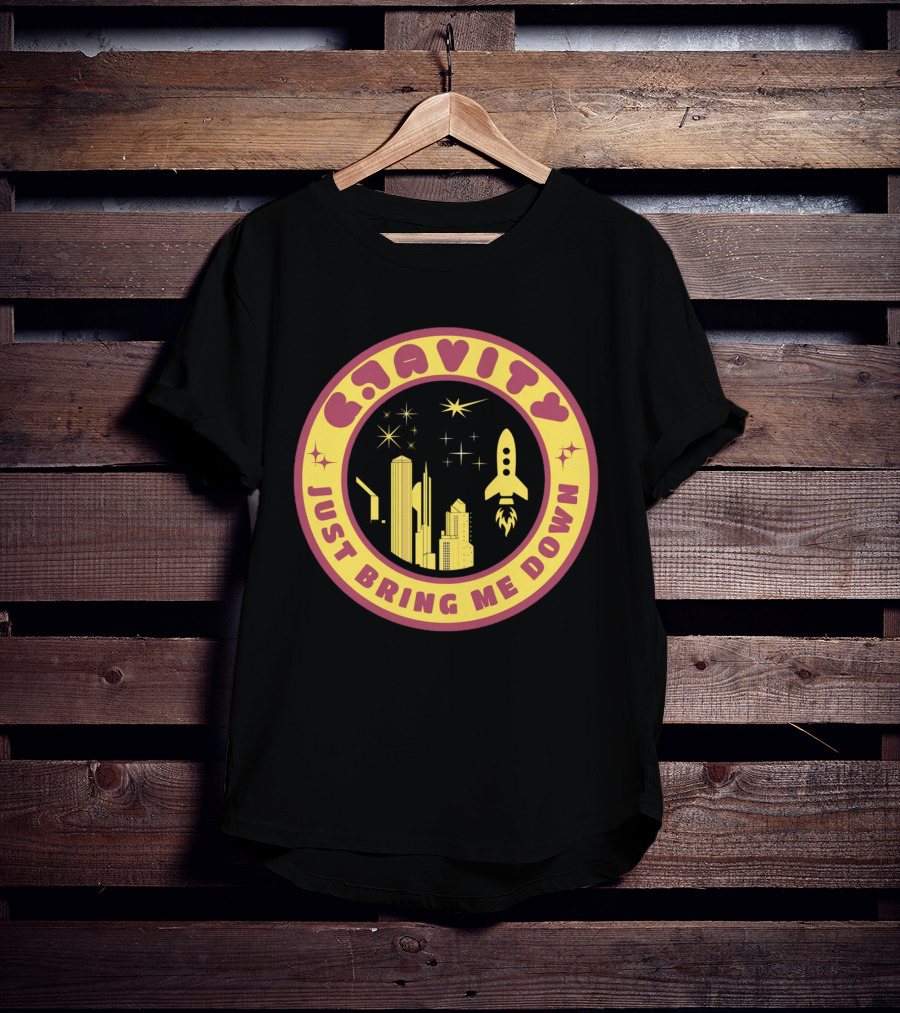 Gravity Just Bring Me Down Rocket City Stars T-Shirt