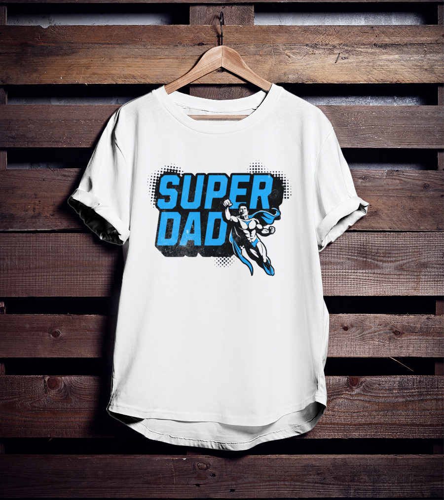 SUPER DAD Superhero Flying Father's Day Hero Gift T-Shirt