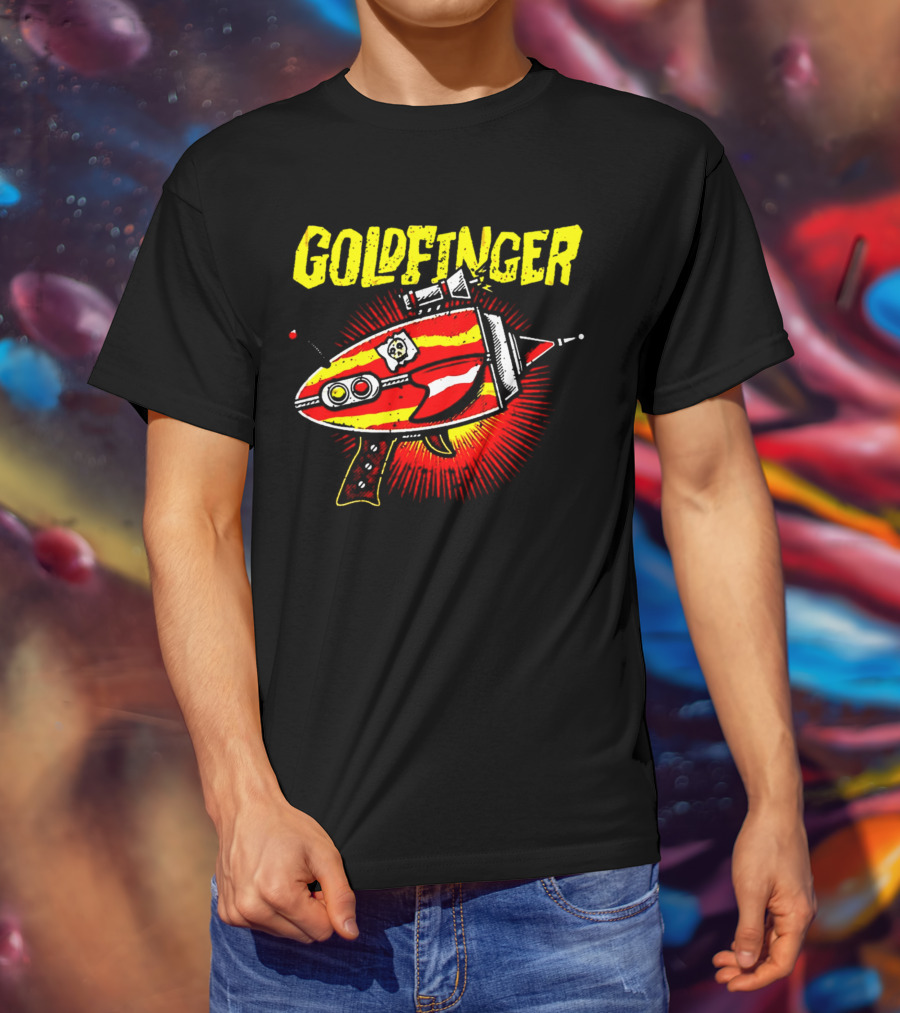 Goldfinger Band Retro Ray Gun T-Shirt