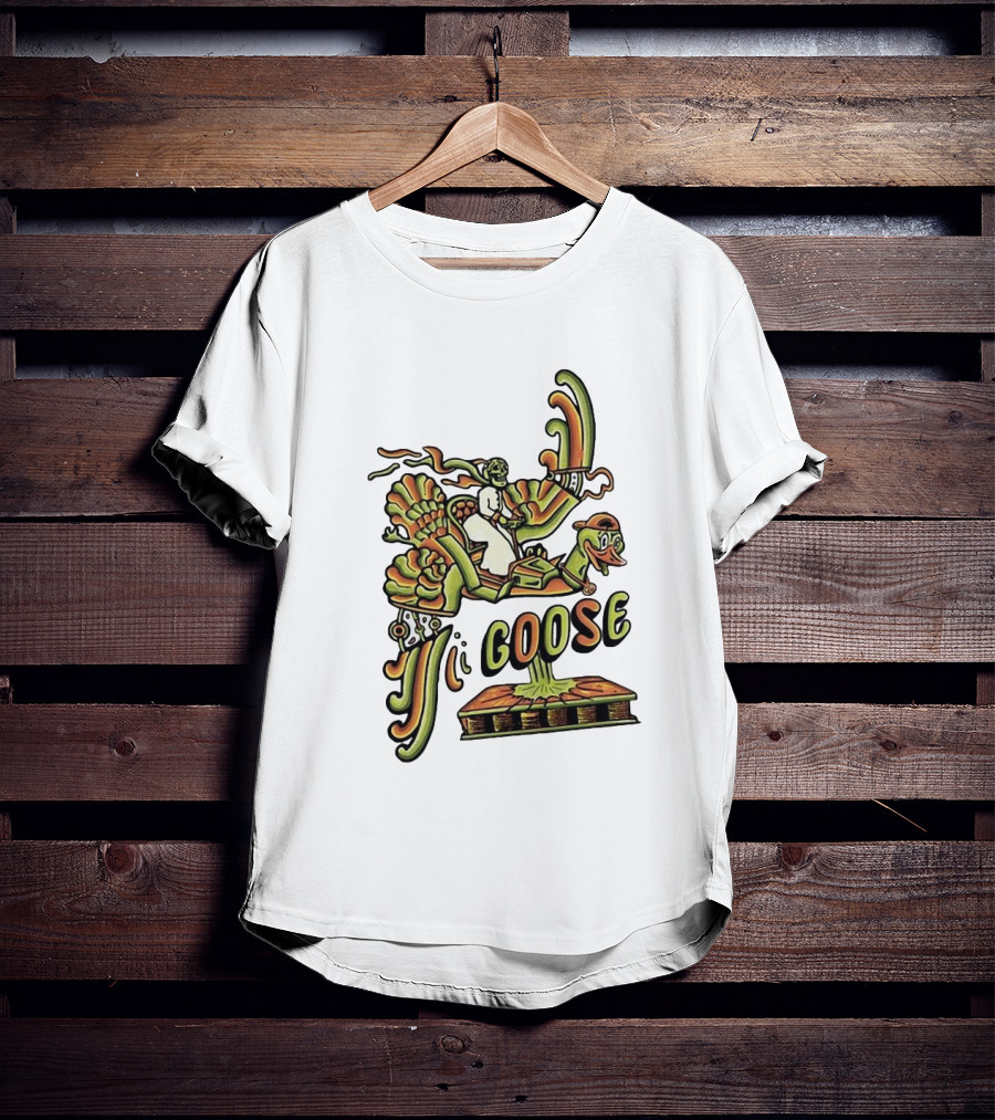 Goose Summer Bird Ride Adventure T-Shirt