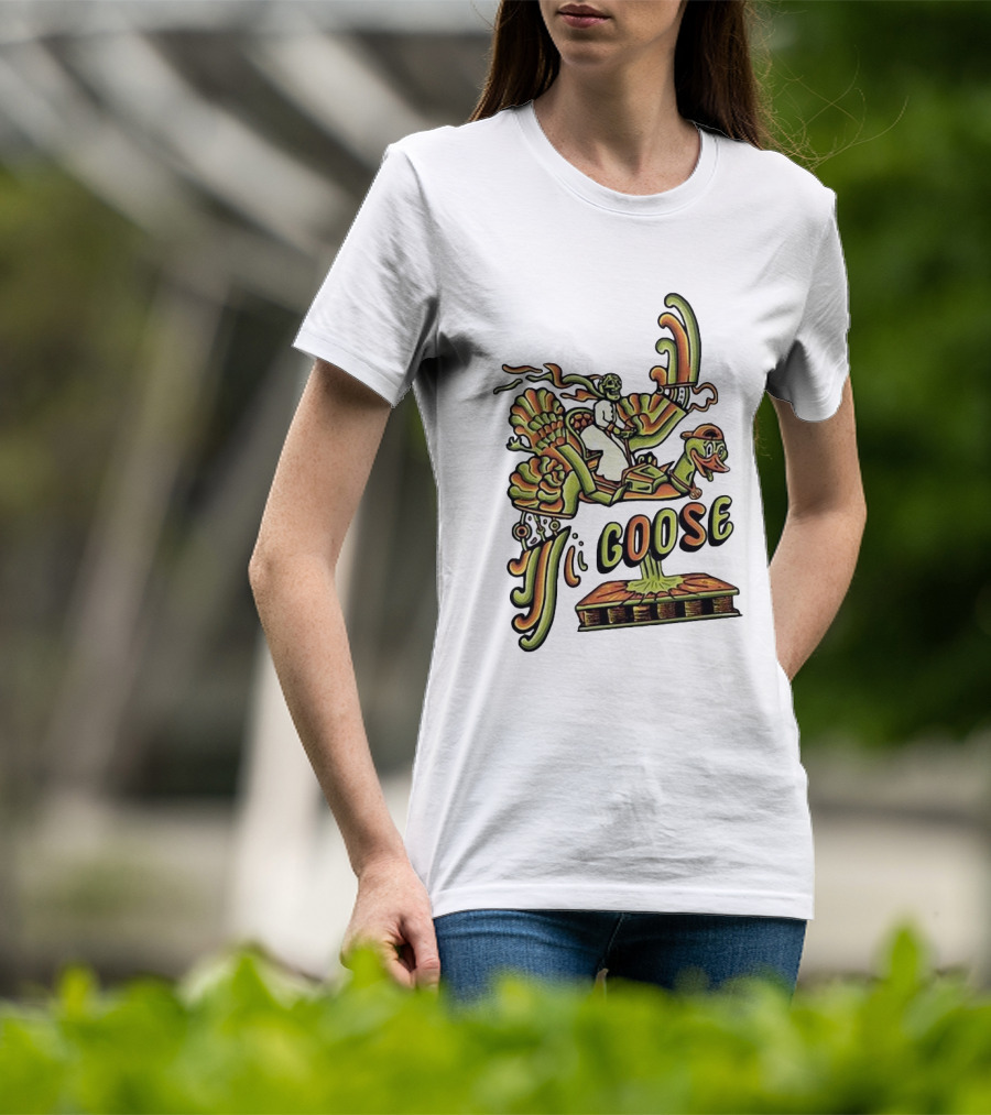 Goose Summer Bird Ride Adventure T-Shirt