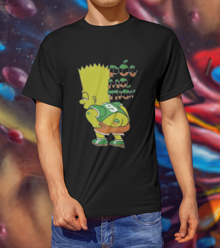 Simperson Bart Number 9 Pog Mo Thon St. Patrick's Irish Green T-Shirt