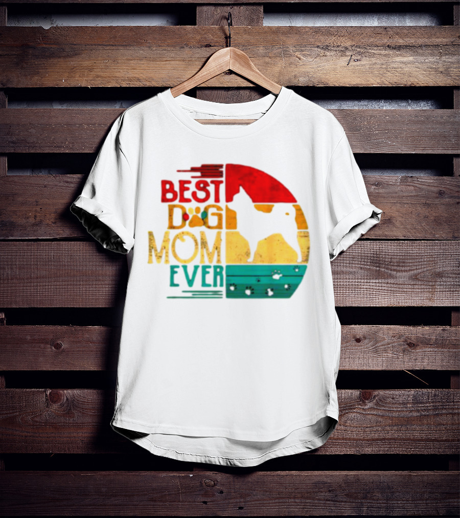 Best Dog Mom Ever Chihuahua Vintage Retro T-Shirt