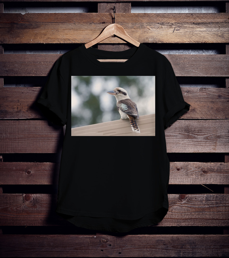 Australian Kookaburra Bird Perched Outdoors T-Shirt