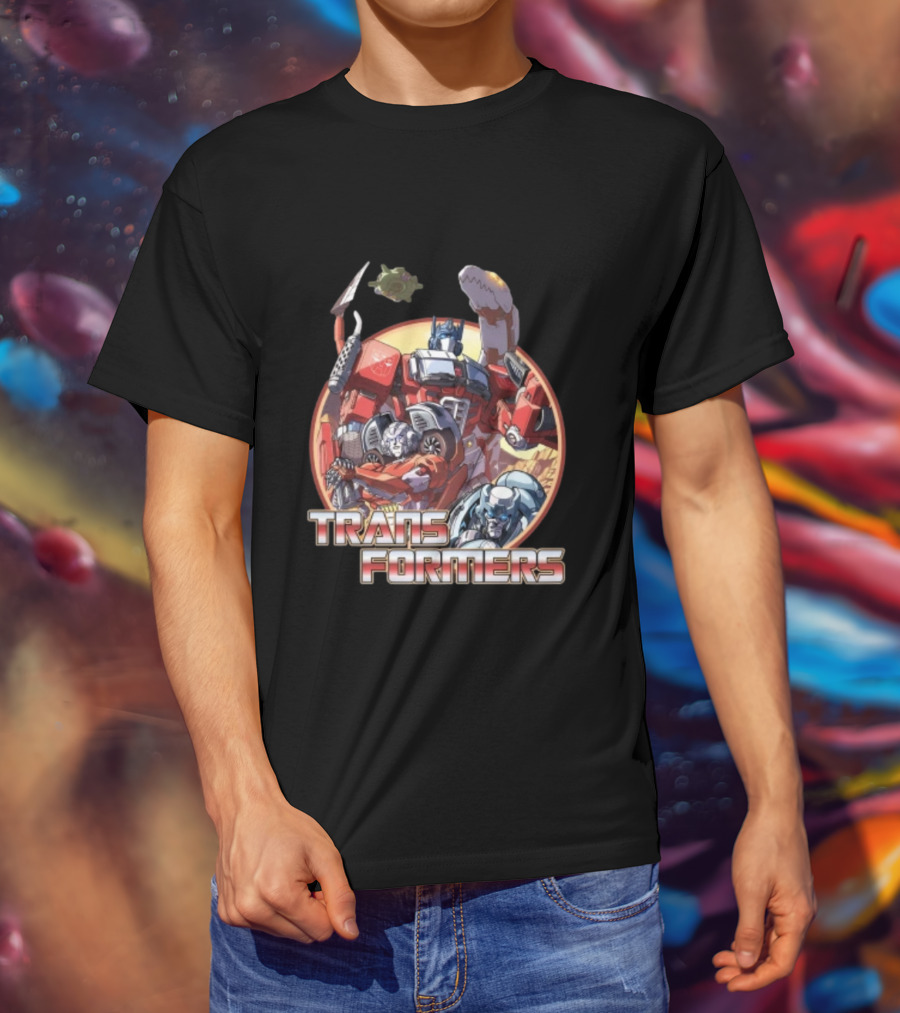 Transformers Autobots Optimus Prime And Dinobots T-Shirt