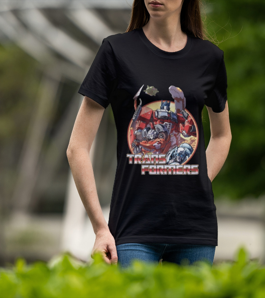 Transformers Autobots Optimus Prime And Dinobots T-Shirt