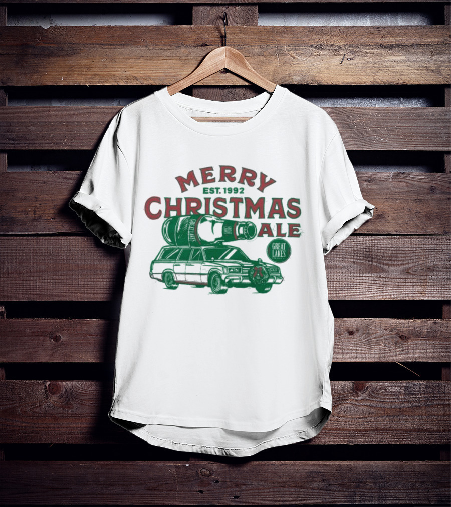 Merry Christmas Ale Great Lakes Brewing Co. Est. 1992 Car T-Shirt