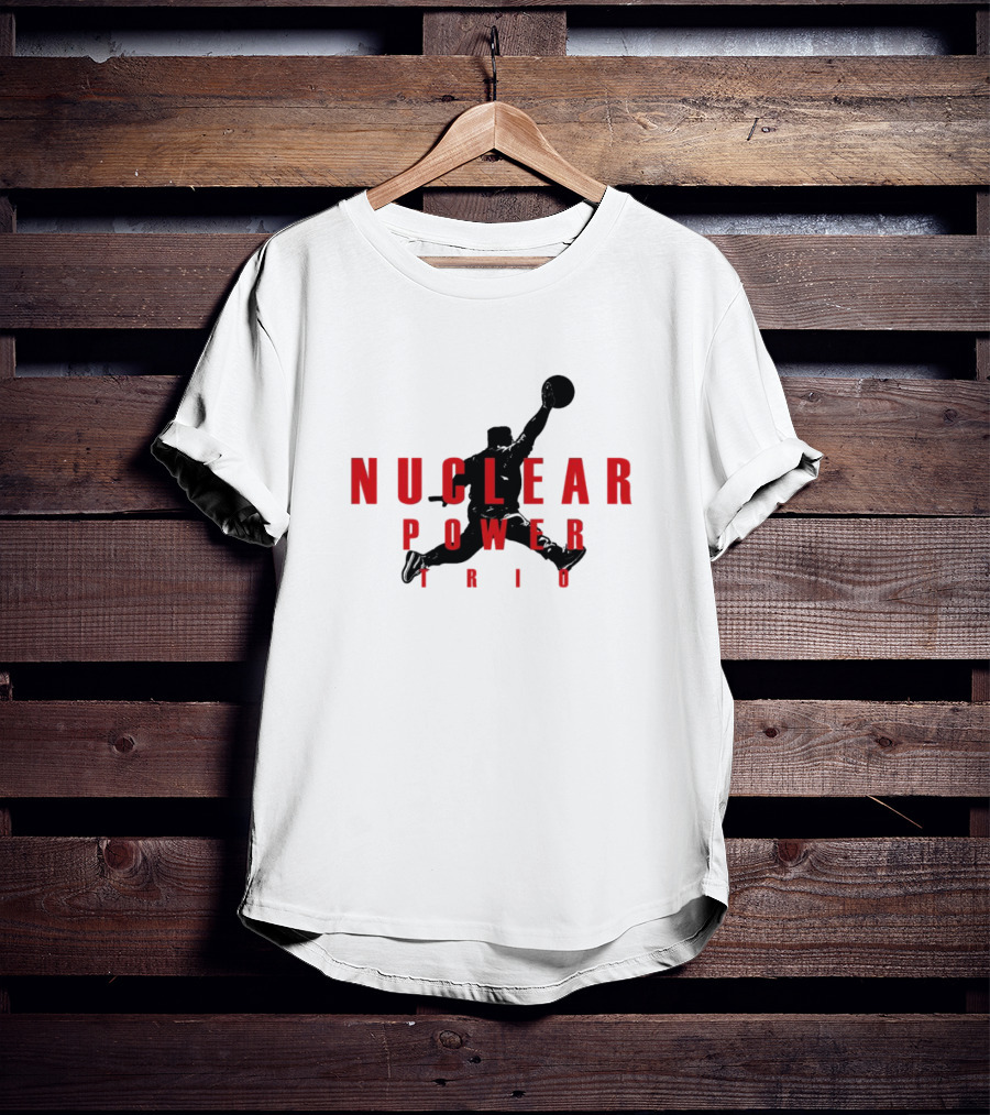 Nuclear Power Trio Jumpman Silhouette Basketball Movement T-Shirt