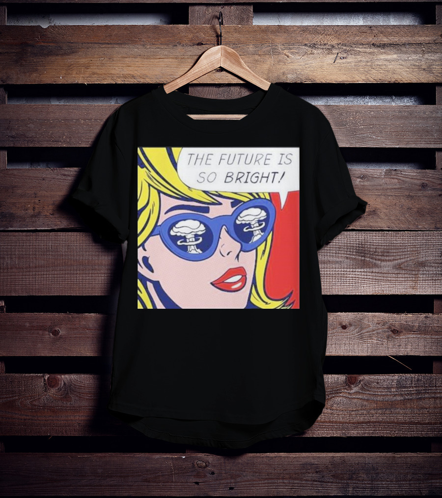 The Future Is So Bright Pop Art Comic Explosion Glasses T-Shirt