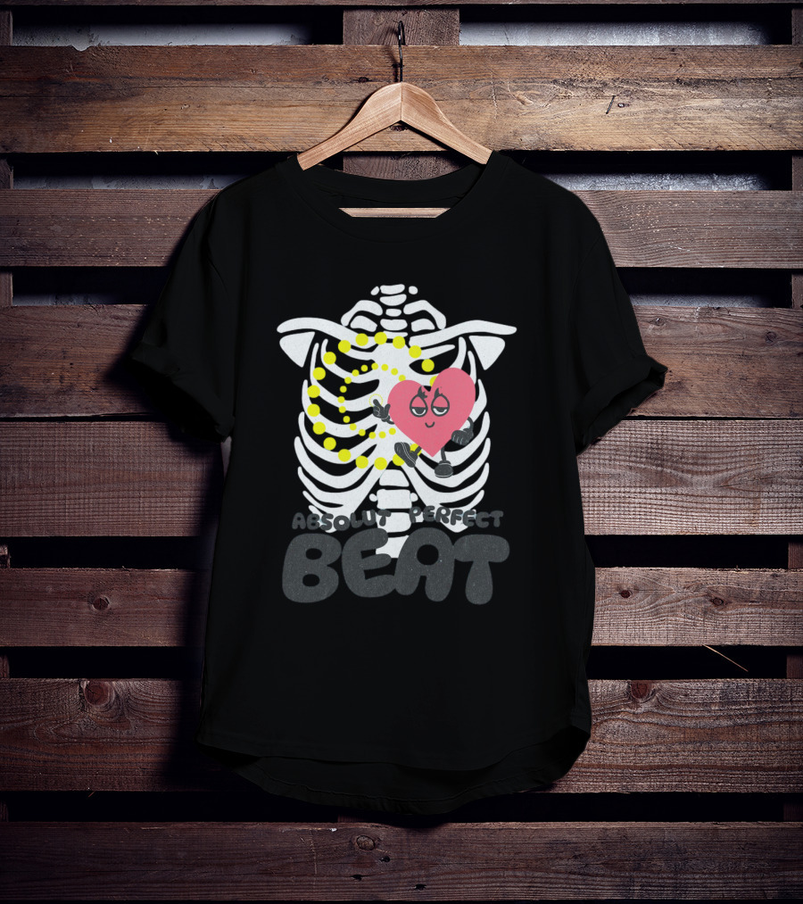 Absolut Perfect Beat Ribcage Heart T-Shirt