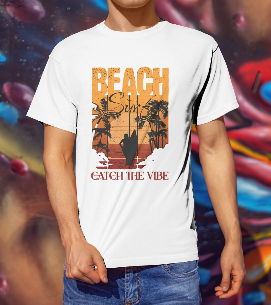Beach Surf Catch The Vibe T-Shirt