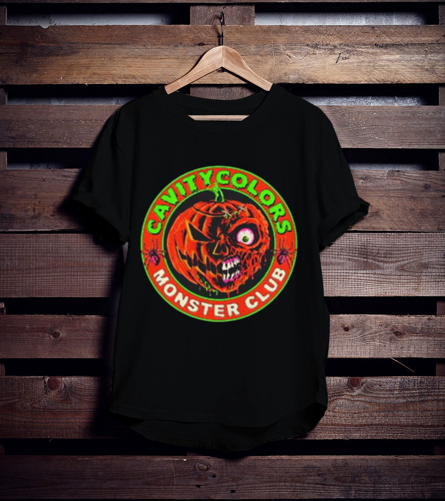 Cavitycolors Monster Club Evil Pumpkin T-Shirt