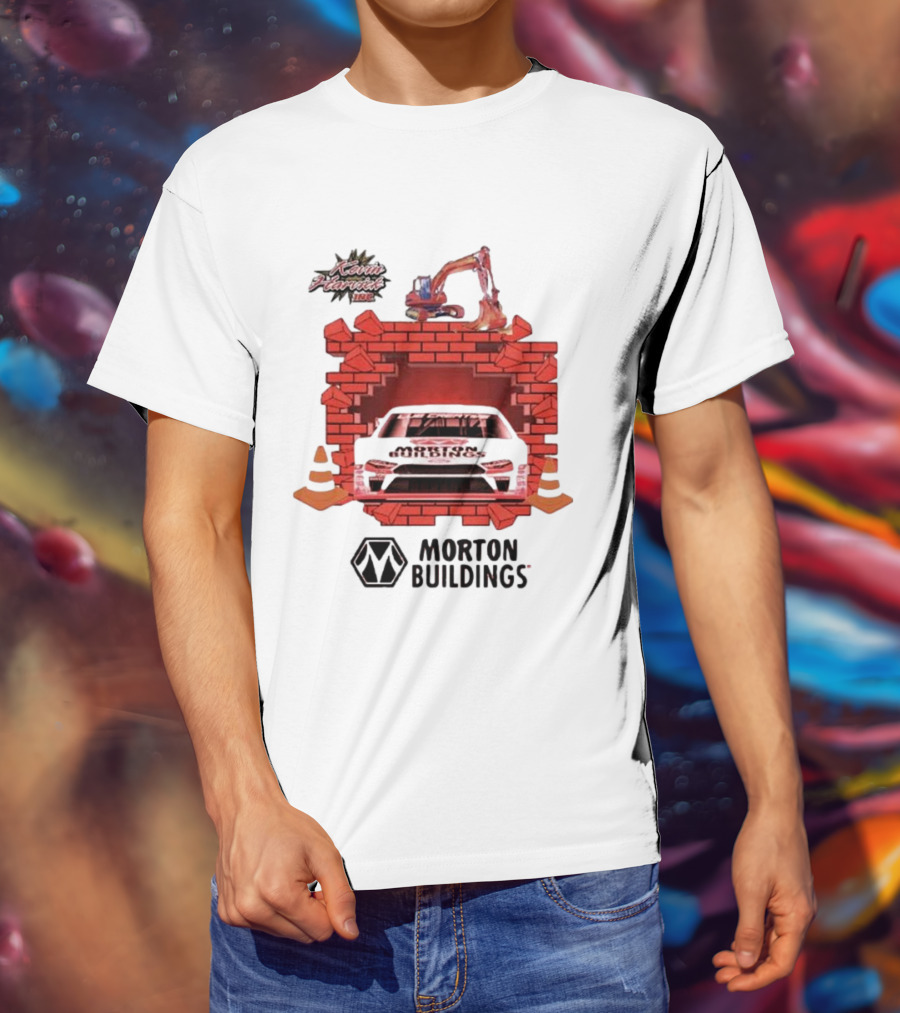 Kevin Harvick Inc Morton Buildings Car Brick Wall Racing T-Shirt