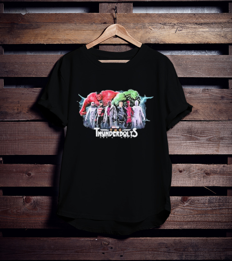 Marvel Studios Thunderbolts Rise Of The Red Hulk And Green Lizard Team Characters T-Shirt